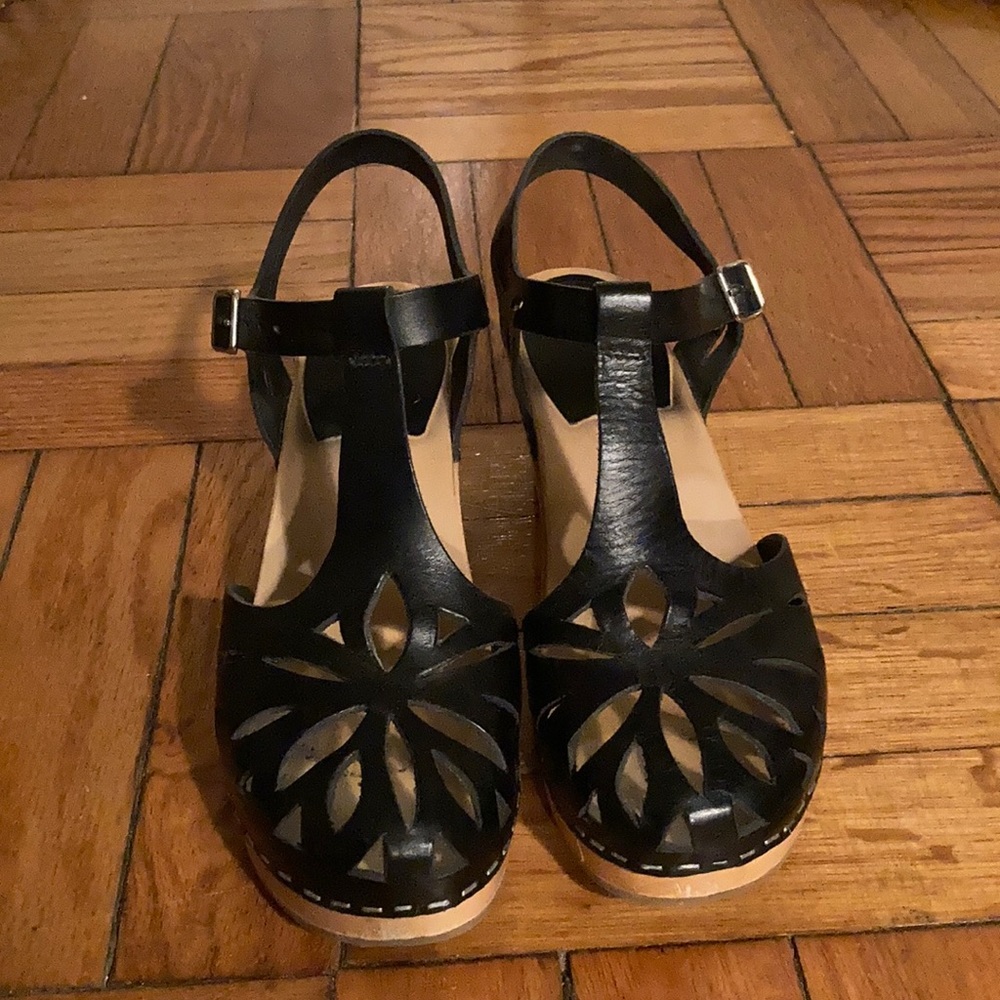Swedish Hasbeens Lacey Clogs